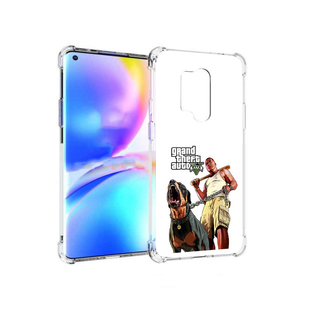 

Чехол MyPads Tocco для OnePlus 8 Pro GTA грозная собака (PT148281.139.18), Прозрачный, Tocco