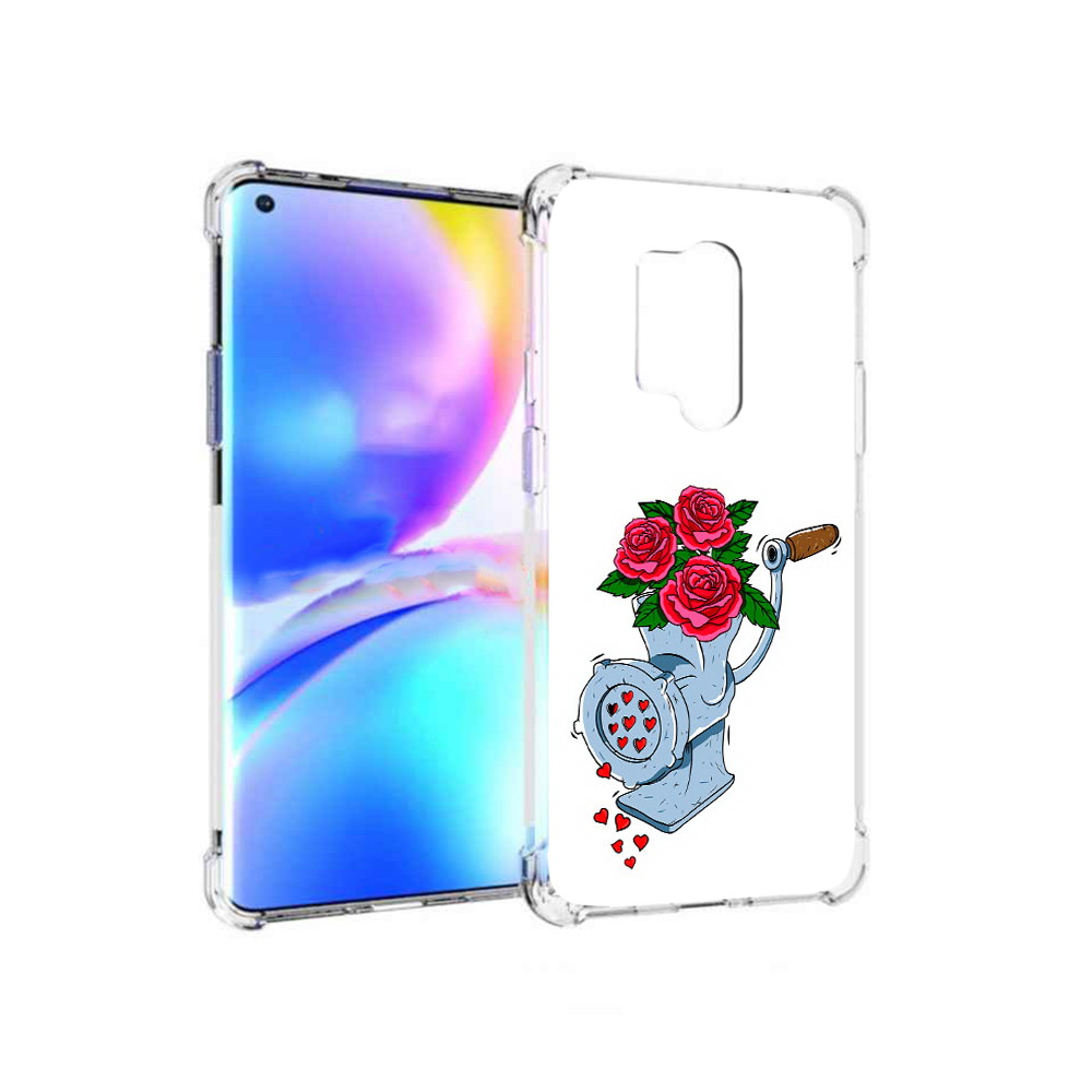 

Чехол MyPads Tocco для OnePlus 8 Pro Цветочные сердца (PT148281.139.199), Прозрачный, Tocco