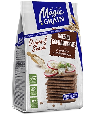 Хлебцы ржаные Magic Grain Бородинские с тмином и кориандром 90 г