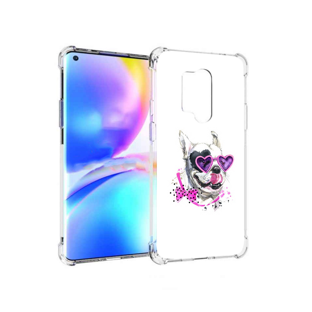 

Чехол MyPads Tocco для OnePlus 8 Pro акварельный пёс (PT148281.139.218), Прозрачный, Tocco