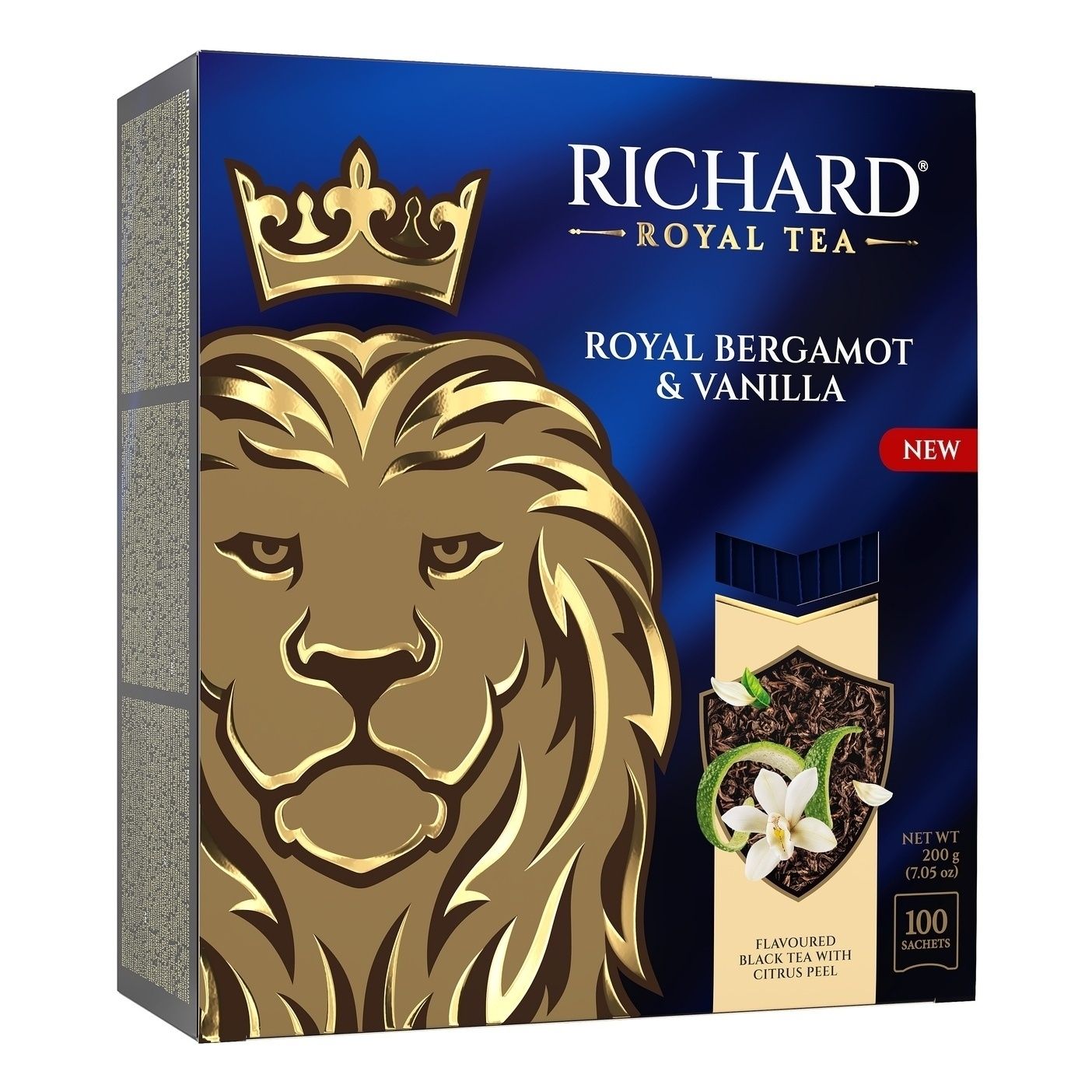 

Чай черный Richard с бергамотом и цитрусом в пакетиках 2 г х 100 шт