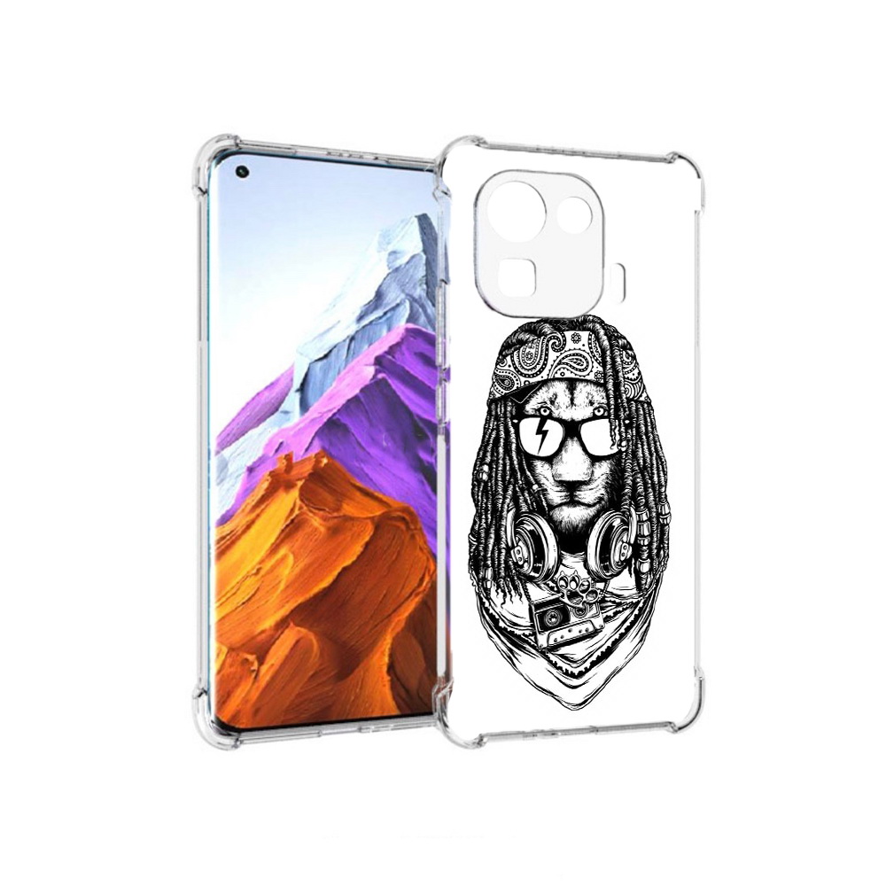 

Чехол MyPads Tocco для Xiaomi 11 Pro дреды льва (PT144585.286.338), Прозрачный, Tocco