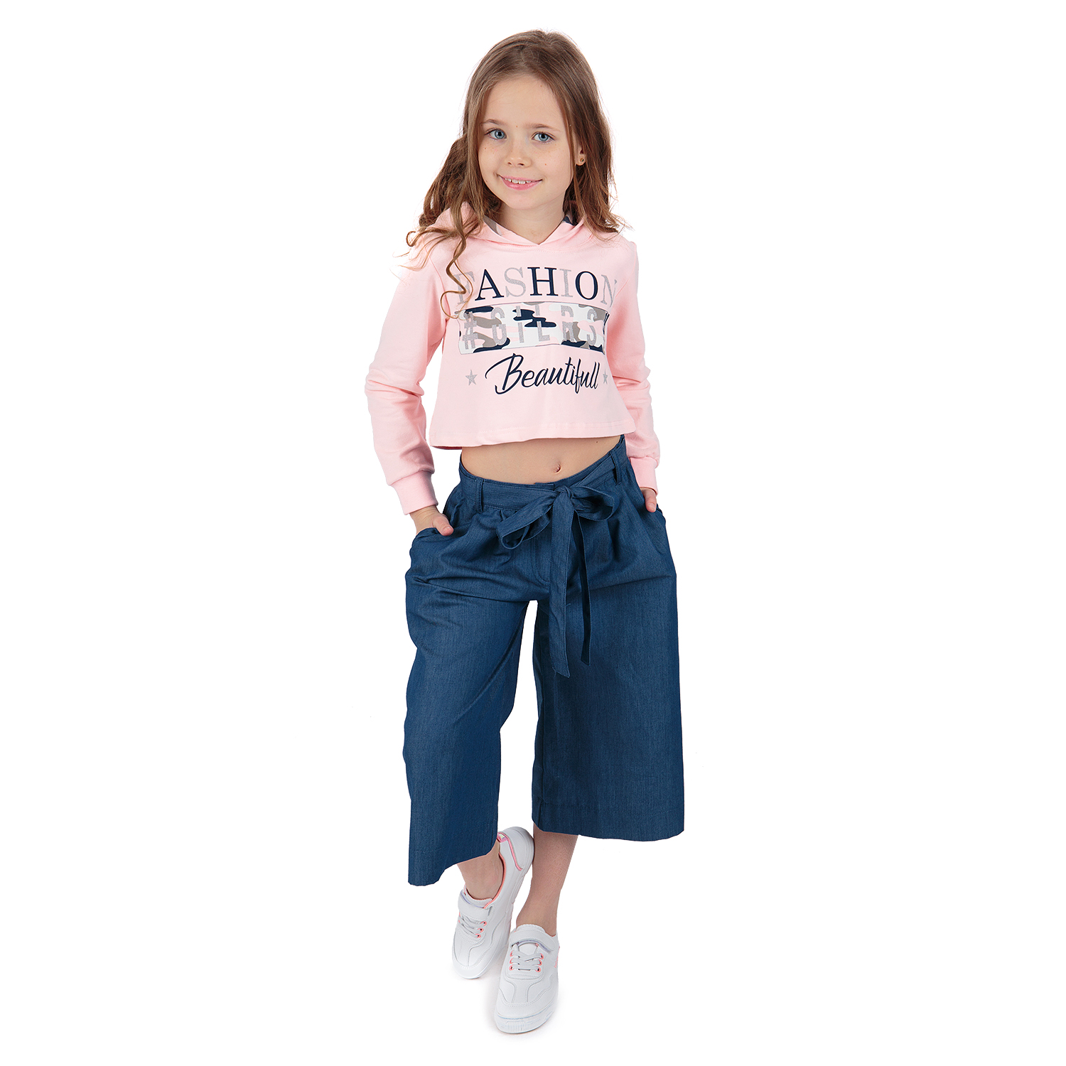 фото Толстовка leader kids камуфляж розовый р.128