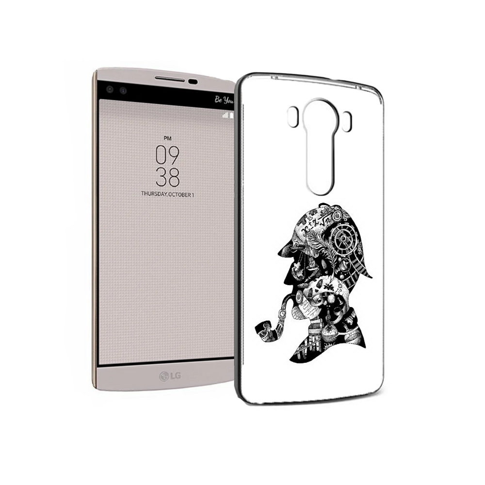 

Чехол MyPads Tocco для LG V10 мужчина с трубкой абстракция (PT25325.78.488), Прозрачный, Tocco