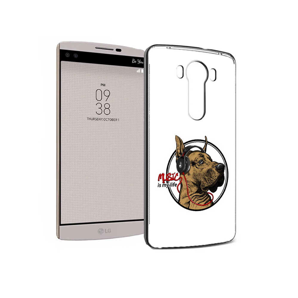 

Чехол MyPads Tocco для LG V10 музыкальная собака (PT25325.78.490), Прозрачный, Tocco