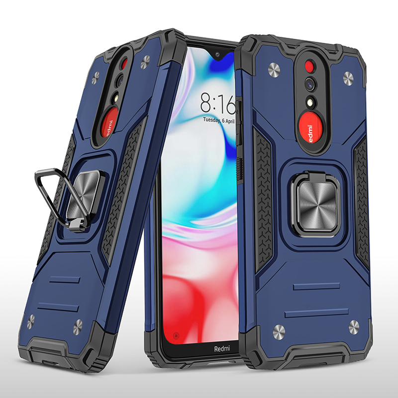 фото Противоударный чехол legion case для xiaomi redmi 8/8a (синий) black panther