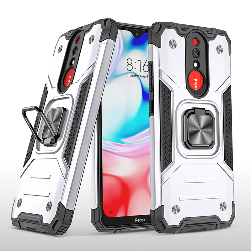 фото Противоударный чехол legion case для xiaomi redmi 8/8a (серебряный) black panther