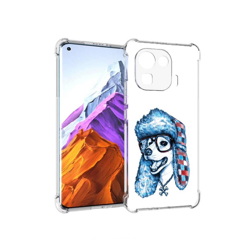 

Чехол MyPads Tocco для Xiaomi 11 Pro зимний пес (PT144585.286.362), Прозрачный, Tocco