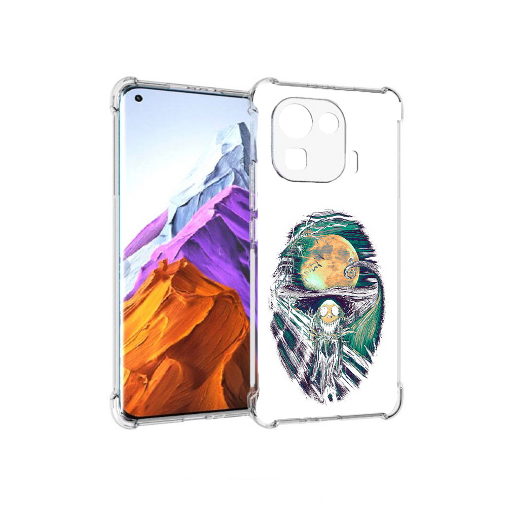 

Чехол MyPads Tocco для Xiaomi 11 Pro зубастое существо абстракция (PT144585.286.370), Прозрачный, Tocco