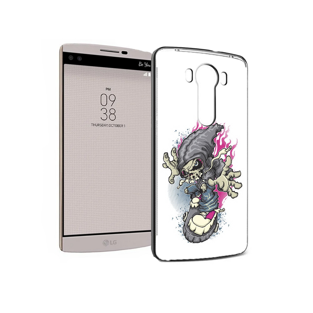 

Чехол MyPads Tocco для LG V10 нарисованный скелет на скейт борде (PT25325.78.512), Прозрачный, Tocco