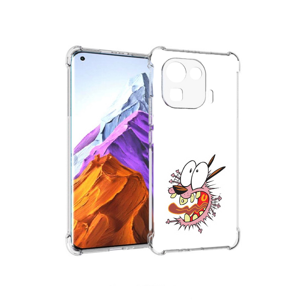 

Чехол MyPads Tocco для Xiaomi 11 Pro испуганный бобик (PT144585.286.381), Прозрачный, Tocco