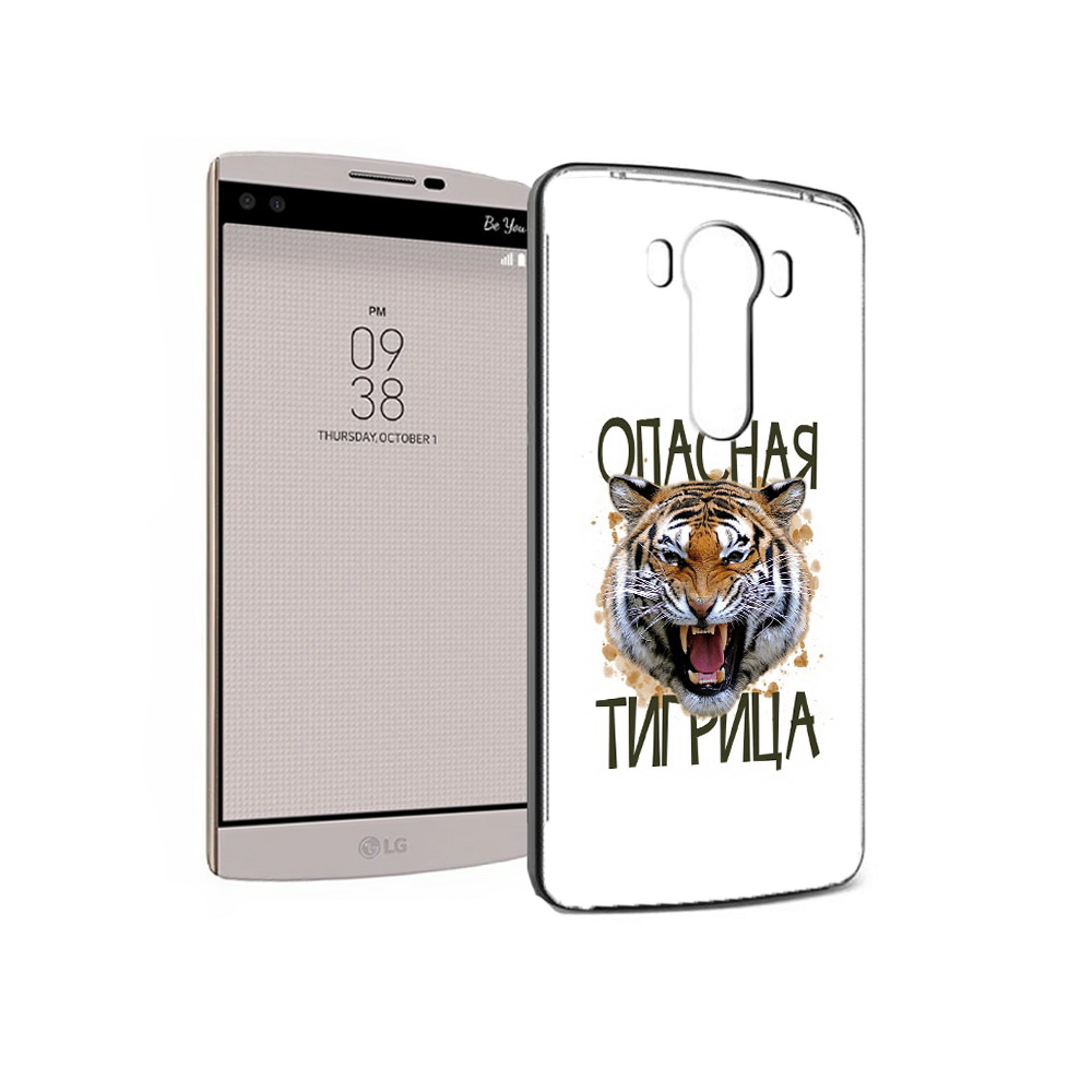 

Чехол MyPads Tocco для LG V10 опасная тигрица (PT25325.78.527), Прозрачный, Tocco