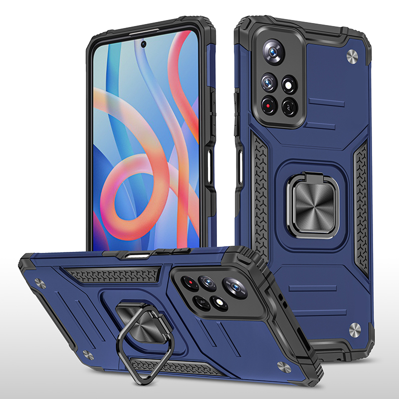 фото Противоударный чехол legion case для xiaomi poco m4 pro (синий) black panther