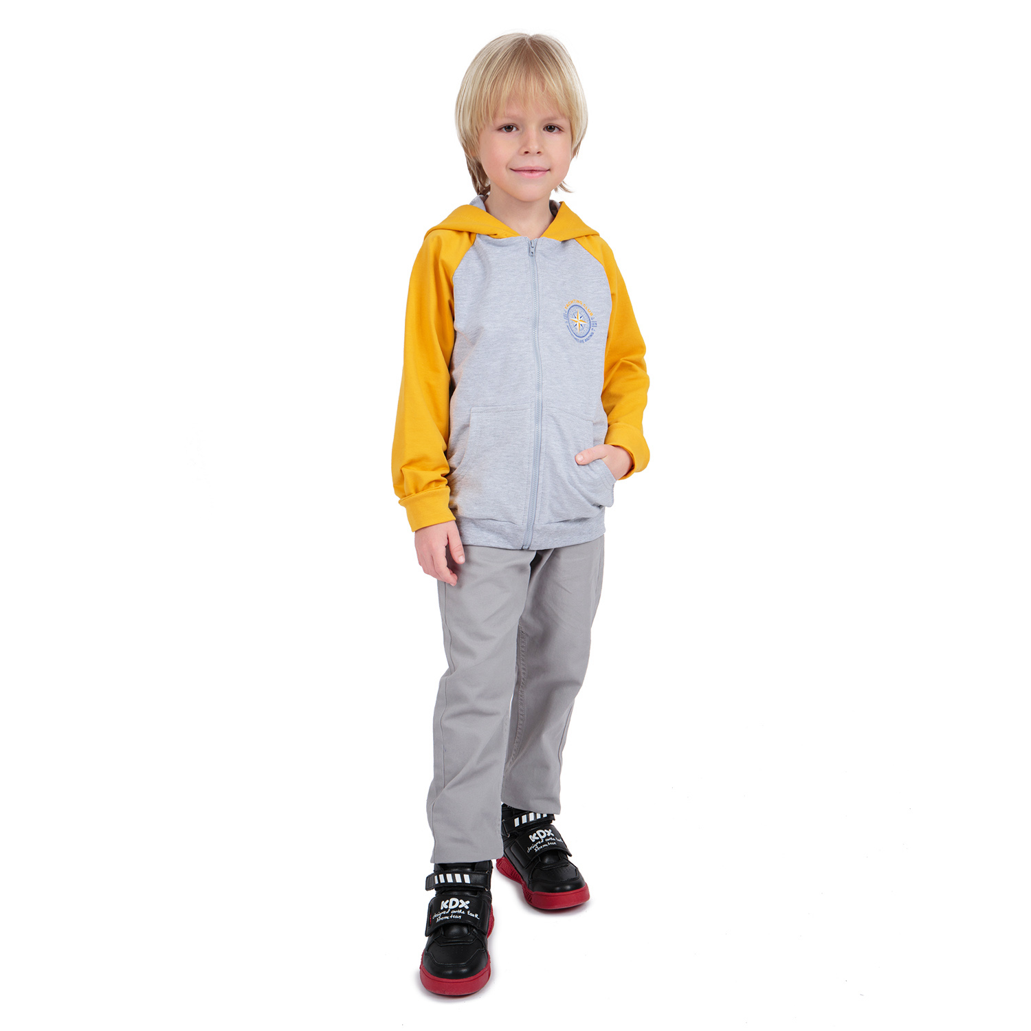 

Толстовка Leader Kids Морской фрегат желтый р.104, GL001068475