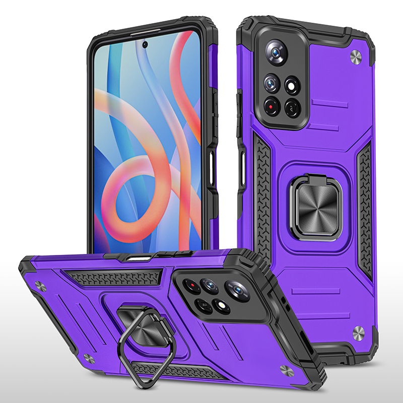 фото Противоударный чехол legion case для xiaomi poco m4 pro (фиолетовый) black panther