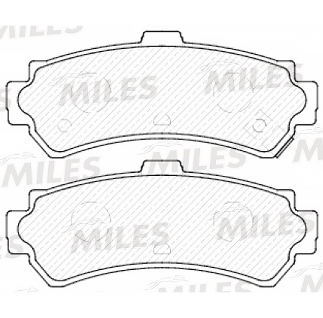 фото Колодки тормозные задние (без датчика) (смесь semi-metallic) nissan almera (n15) 1.4-2.0 9 miles