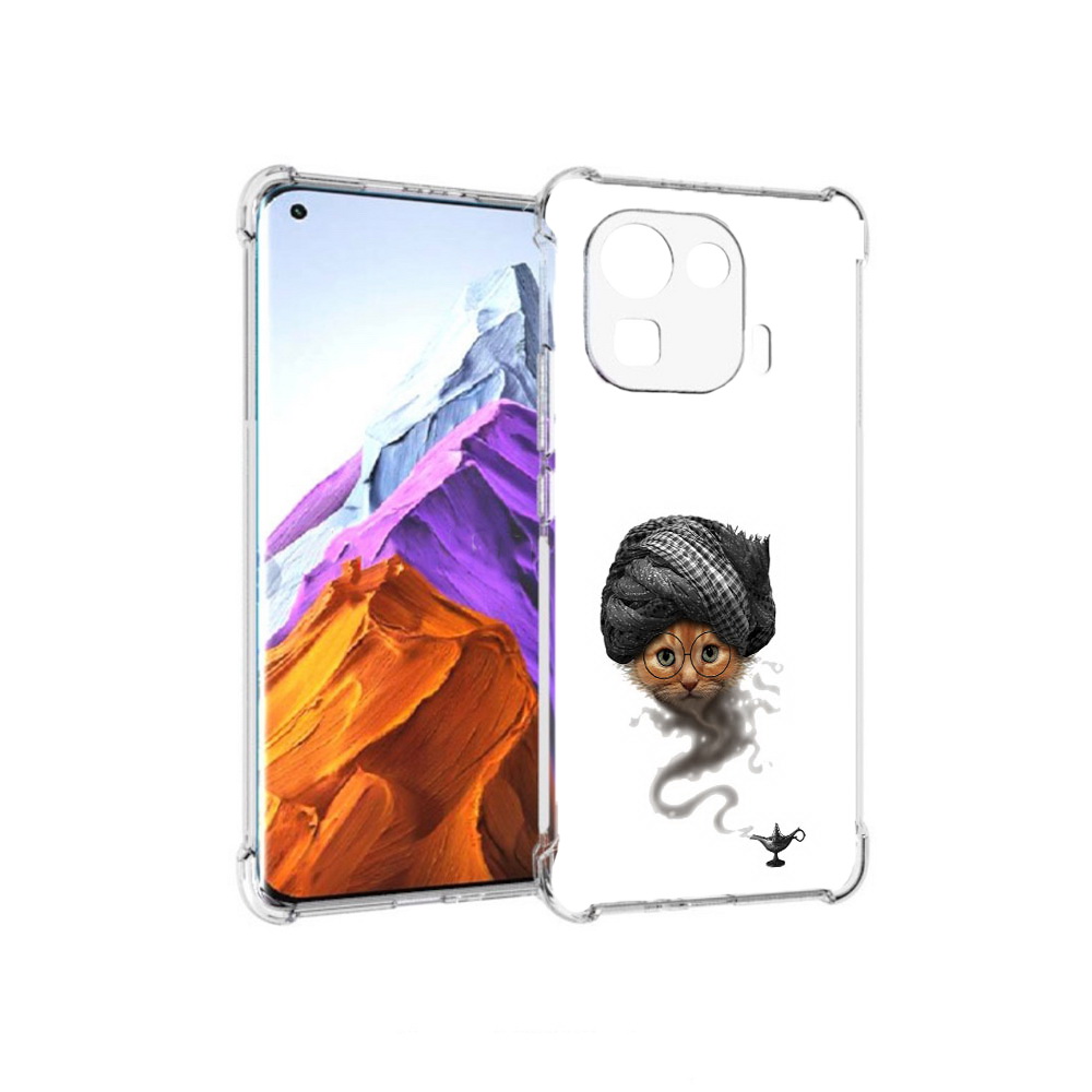 

Чехол MyPads Tocco для Xiaomi 11 Pro кот джин (PT144585.286.398), Прозрачный, Tocco