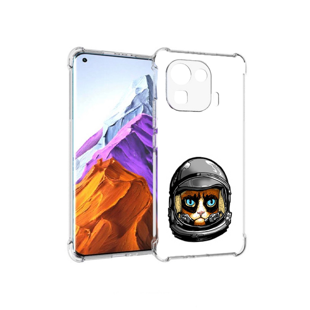 

Чехол MyPads Tocco для Xiaomi 11 Pro кот космонавт (PT144585.286.400), Прозрачный, Tocco
