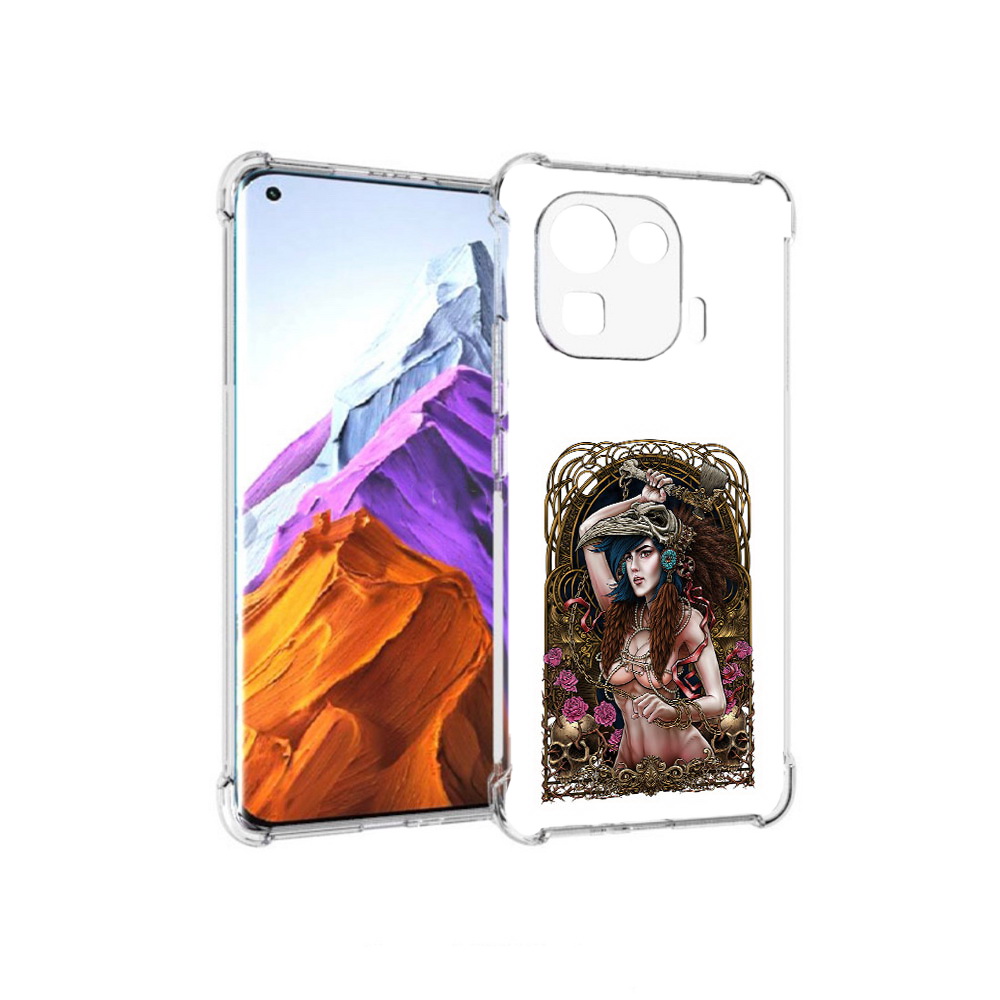 

Чехол MyPads Tocco для Xiaomi 11 Pro красивая девушка рисунок (PT144585.286.407), Прозрачный, Tocco