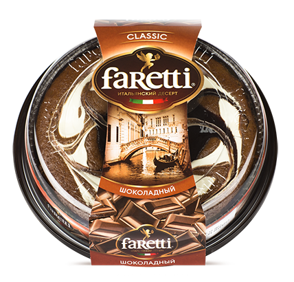 

Торт Faretti бисквитный шоколадный 300 г