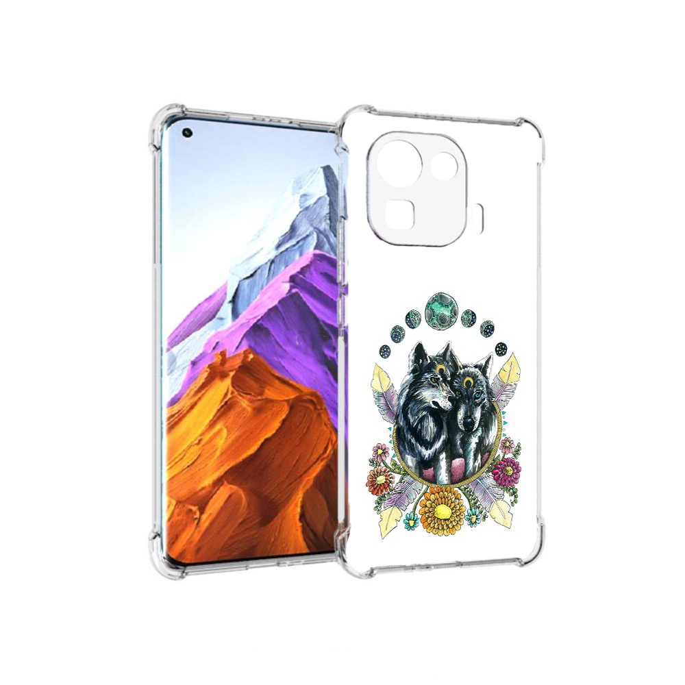 

Чехол MyPads Tocco для Xiaomi 11 Pro красивые волки абстракция (PT144585.286.408), Прозрачный, Tocco