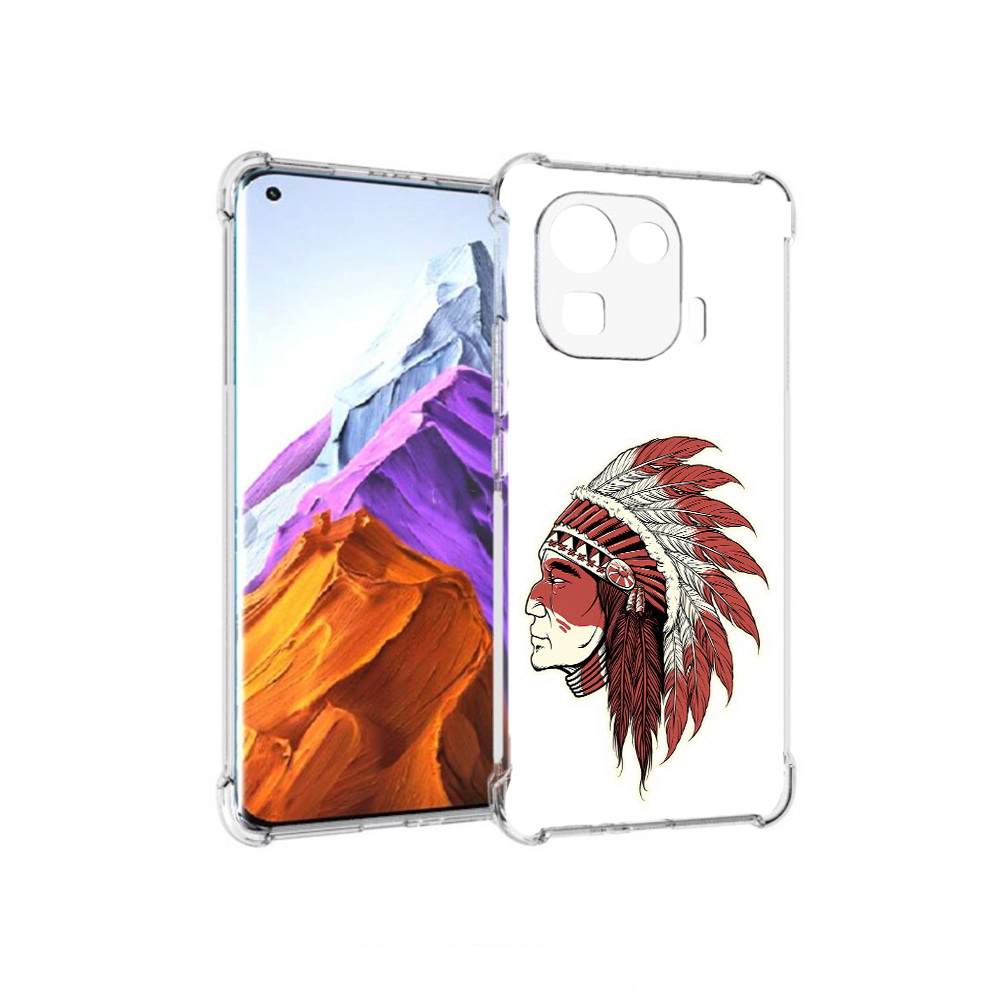 

Чехол MyPads Tocco для Xiaomi 11 Pro красный индеец (PT144585.286.411), Прозрачный, Tocco