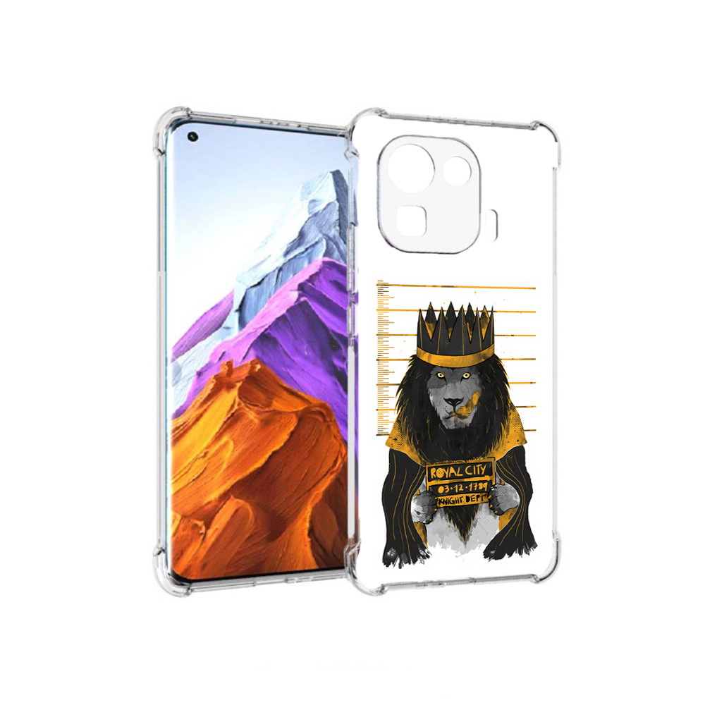 

Чехол MyPads Tocco для Xiaomi 11 Pro лев в законе (PT144585.286.435), Прозрачный, Tocco