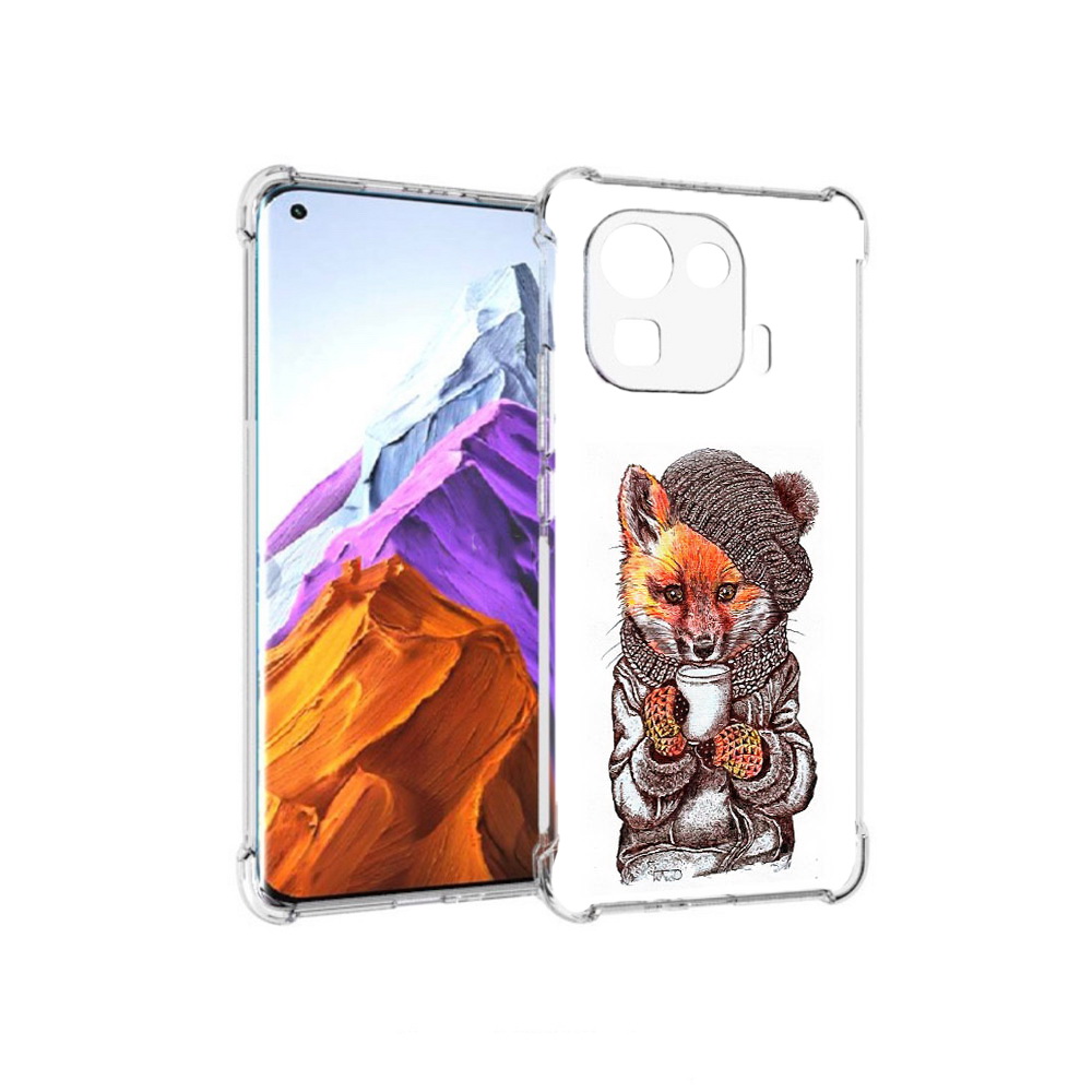

Чехол MyPads Tocco для Xiaomi 11 Pro лиса в шапке (PT144585.286.437), Tocco