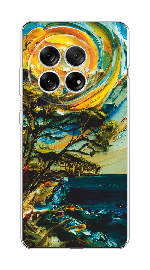 

Чехол на OnePlus 13 Солнце живопись, Желтый;синий, 155350-1