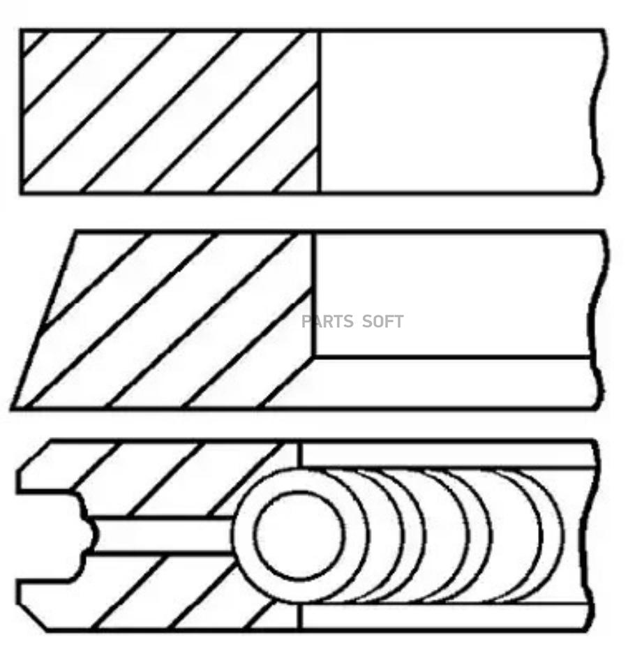 

Кольца Поршневые D79.5X1.75X2X3 Std (1)\ Audi, Vw 1.9D 99 1Шт GOETZE ENGINE 0899010000