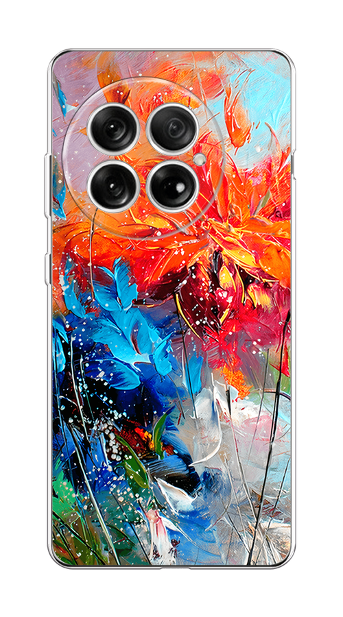 

Чехол на OnePlus 13 Абстрактные цветы, Оранжевый;синий, 155350-1