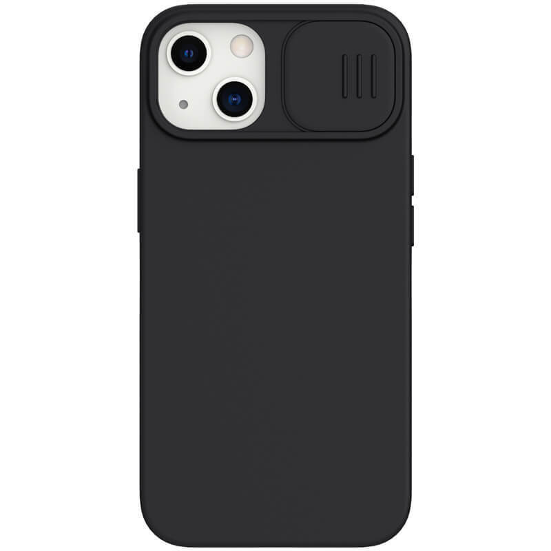 фото Накладка nillkin camshield silky magnetic silicone case для iphone 13 (черный)