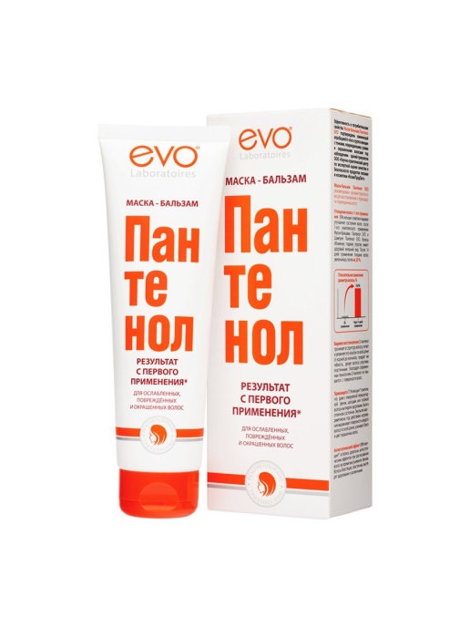 Комплект EVO Маска-бальзам Пантенол 150 мл + Шампунь для волос Пантенол 250 мл комплект бальзам для губ himalaya клубничный блеск 10 г х 2 шт