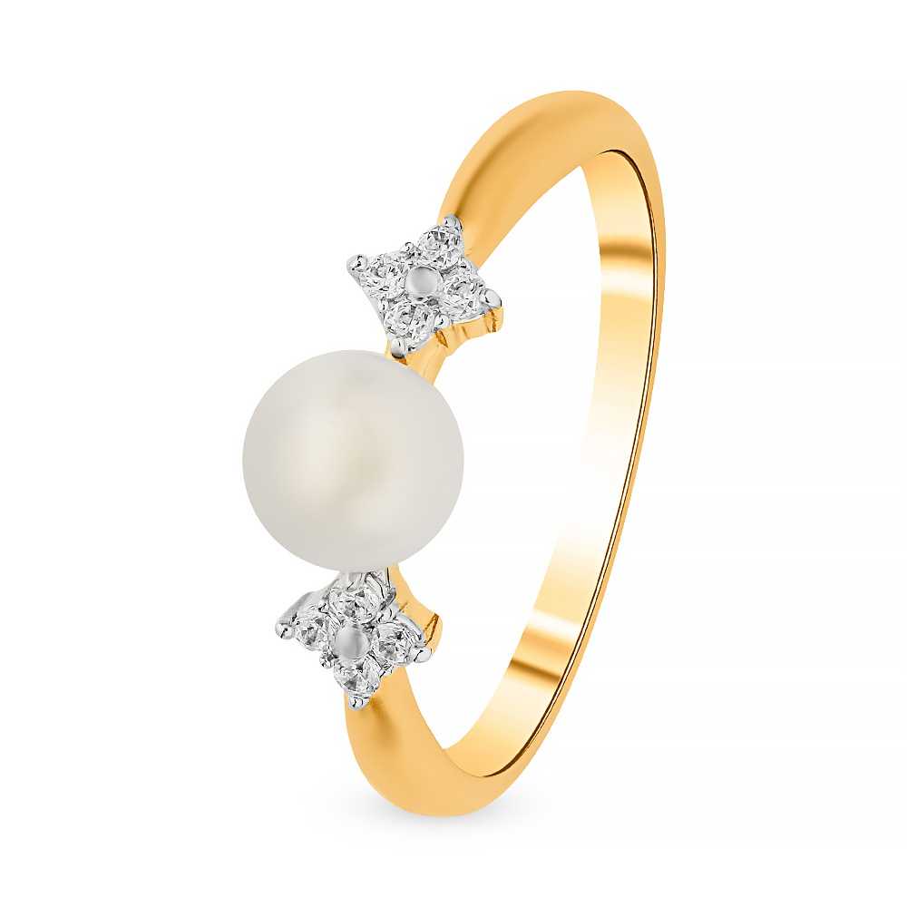 

Кольцо из золота р.  585Gold 201013228, жемчуг\фианит, 201013228