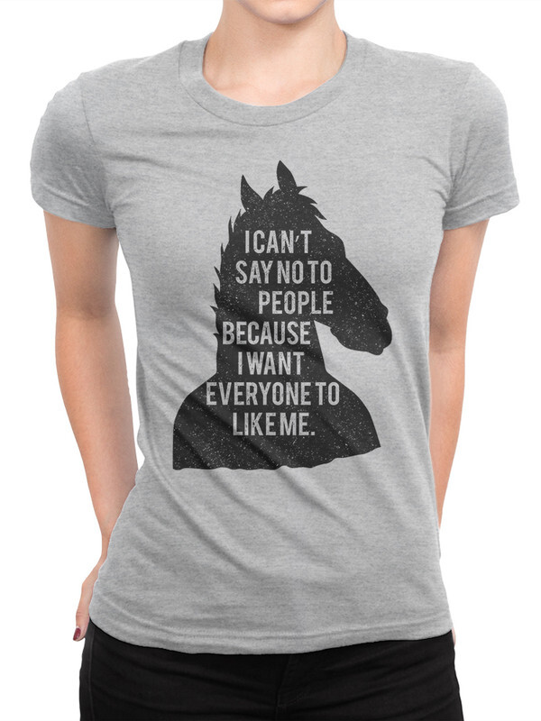 

Футболка женская Dream Shirts Конь БоДжек серая L, "Конь БоДжек"