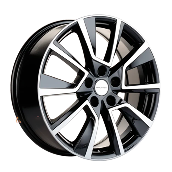 

Колесный диск Khomen Wheels 7x18/5x114.3 ET37 D66.5 KHW1802 Black-FP WHS506425, Серебристый
