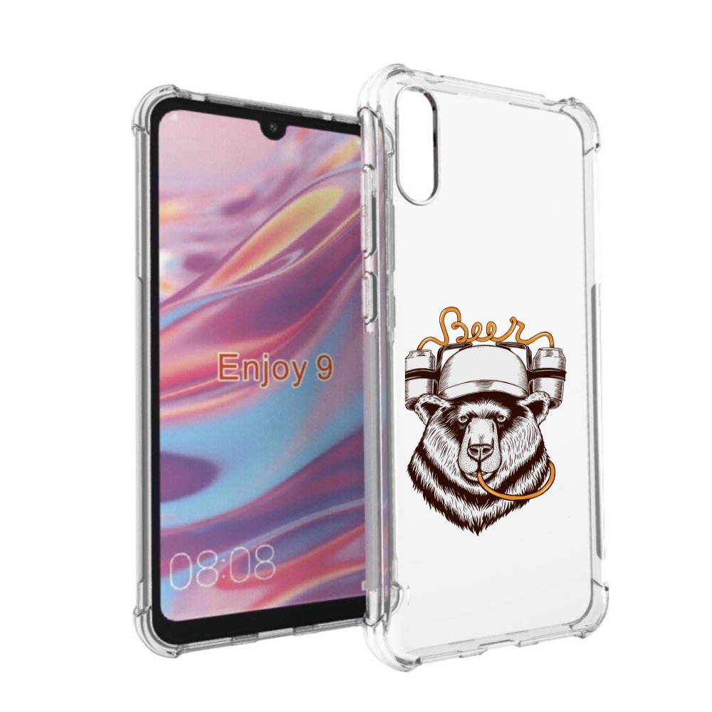 

Чехол бампер MyPads пивной медведь для Huawei Enjoy 9., Прозрачный, Tocco