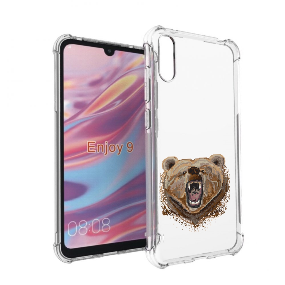 

Чехол бампер MyPads пиксельный медведь для Huawei Enjoy 9., Прозрачный, Tocco