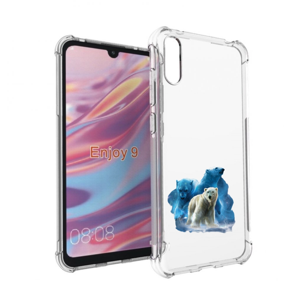 

Чехол бампер MyPads полярный медведь для Huawei Enjoy 9., Прозрачный, Tocco