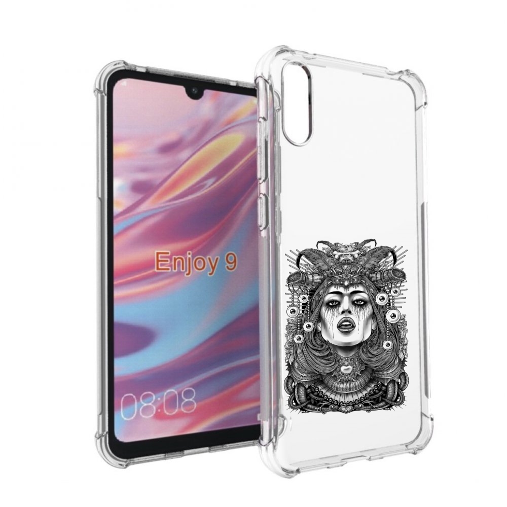 

Чехол бампер MyPads портрет девушки черно белый для Huawei Enjoy, Прозрачный, Tocco