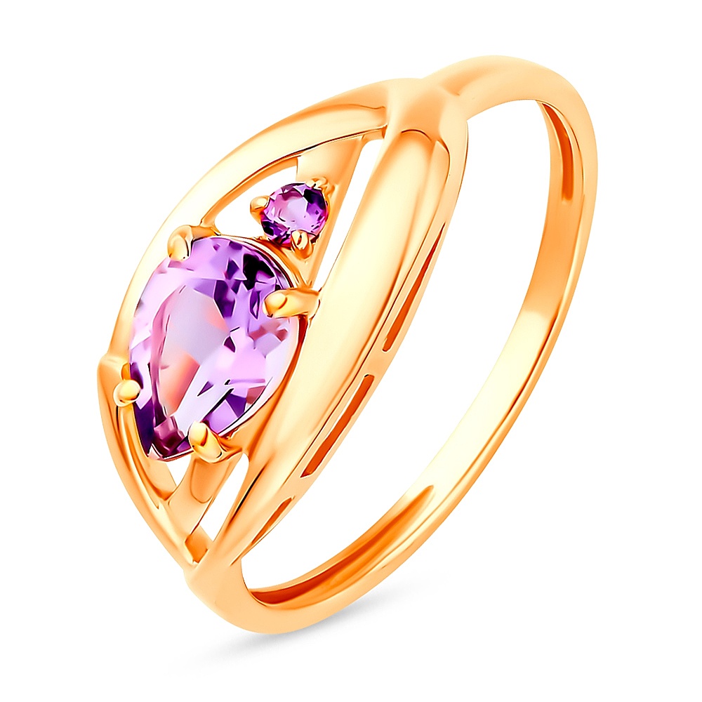 

Кольцо из золота р.  585Gold 201013328, аметист, 201013328