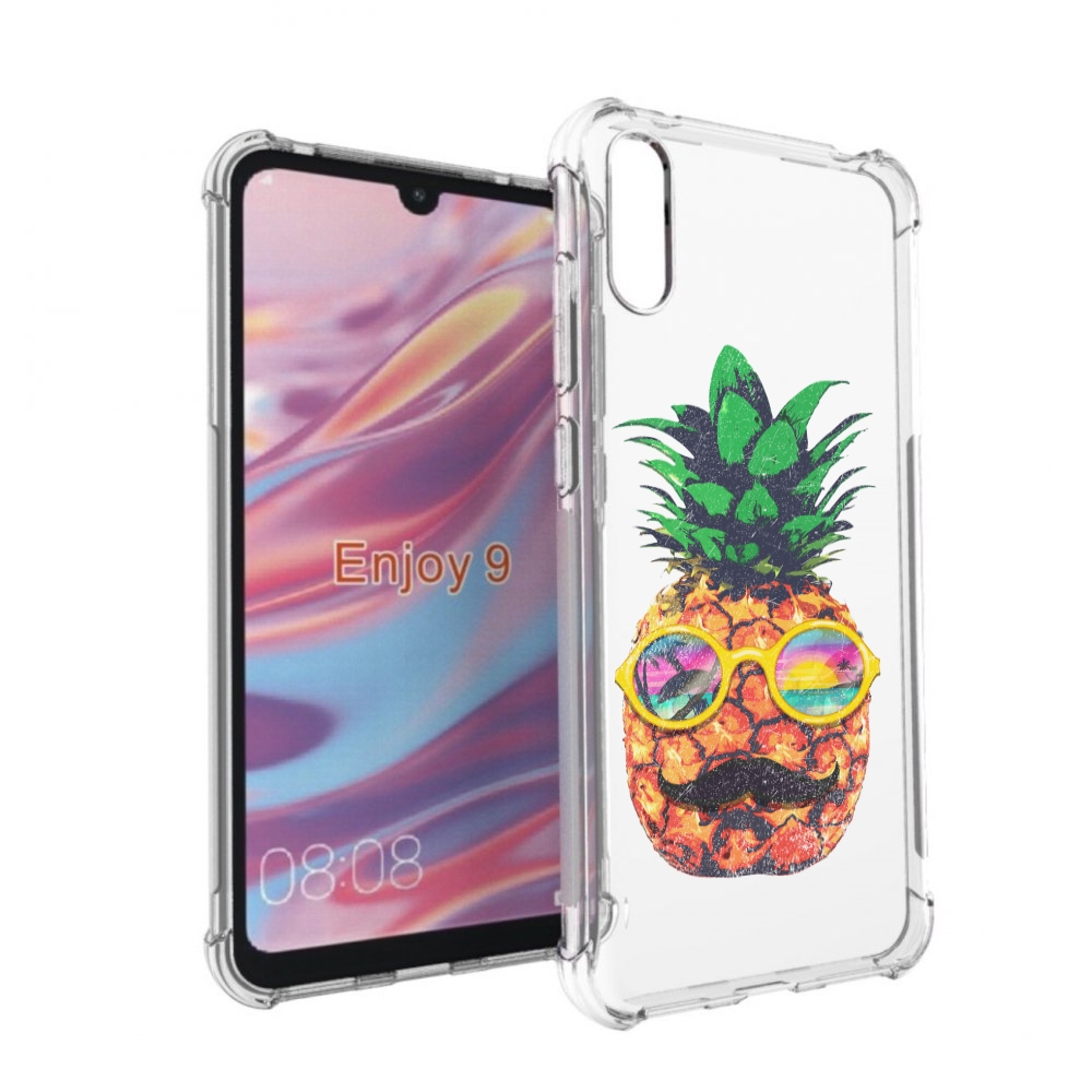 

Чехол бампер MyPads прикольный ананас с лицом для Huawei Enjoy 9, Прозрачный, Tocco