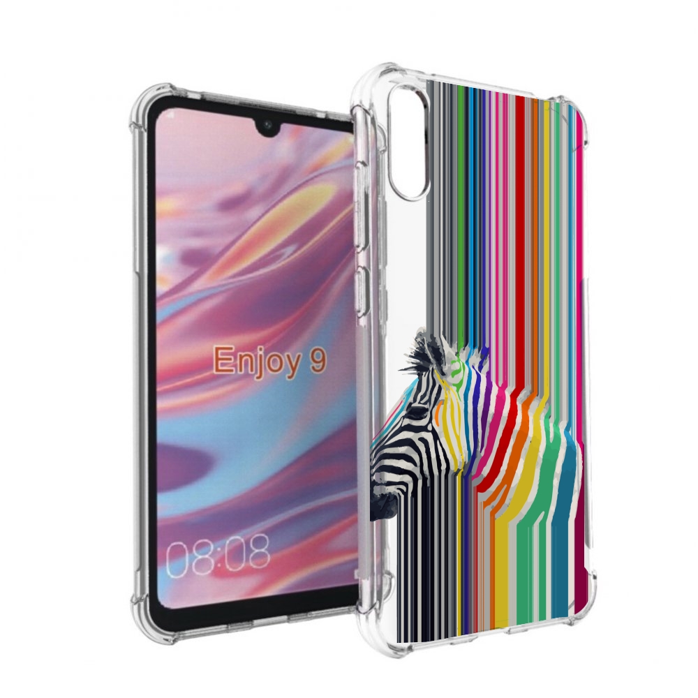 

Чехол бампер MyPads радужная зебра для Huawei Enjoy 9., Прозрачный, Tocco