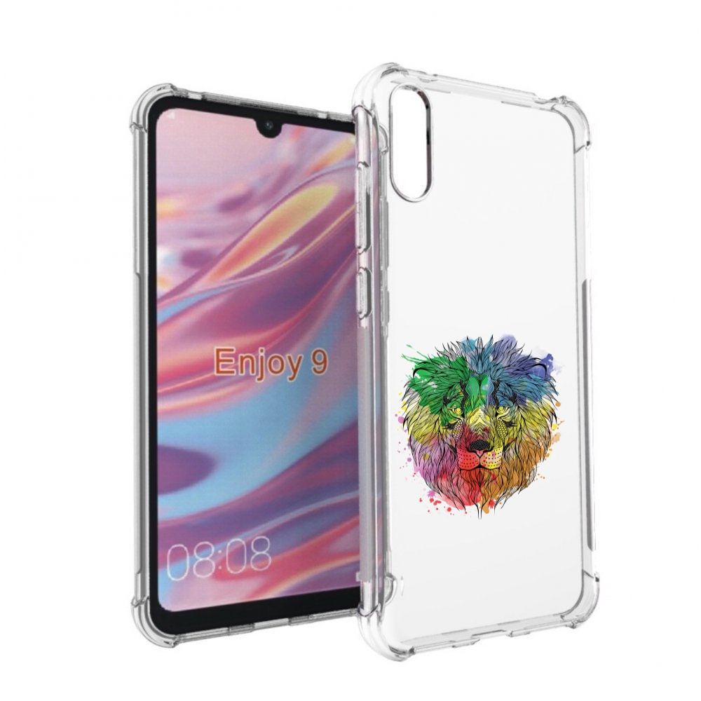 

Чехол бампер MyPads разноцветный гордый лев для Huawei Enjoy 9., Прозрачный, Tocco