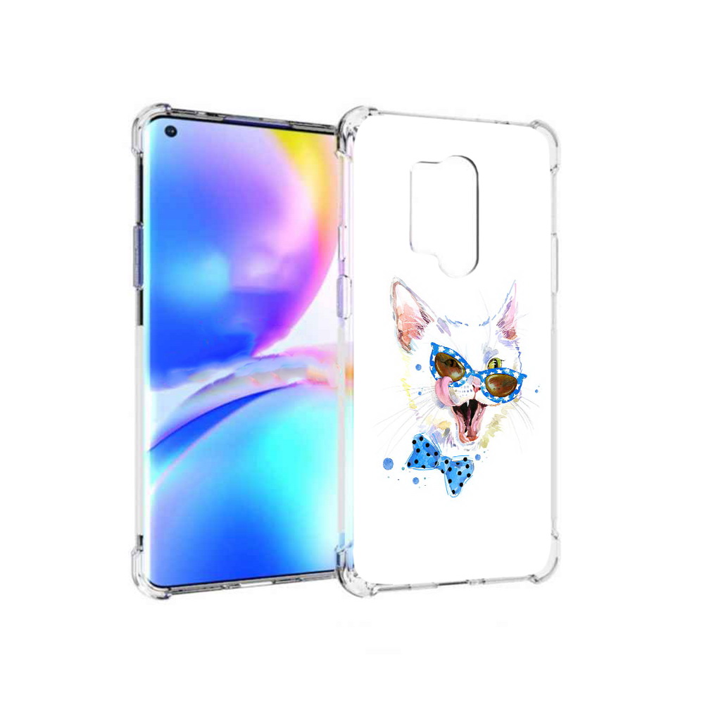 

Чехол MyPads Tocco для OnePlus 8 Pro белый кот (PT148281.139.229), Прозрачный, Tocco
