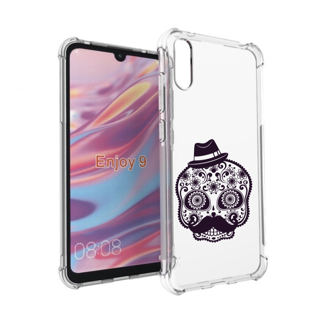 

Чехол бампер MyPads разрисованный скелет для Huawei Enjoy 9., Прозрачный, Tocco