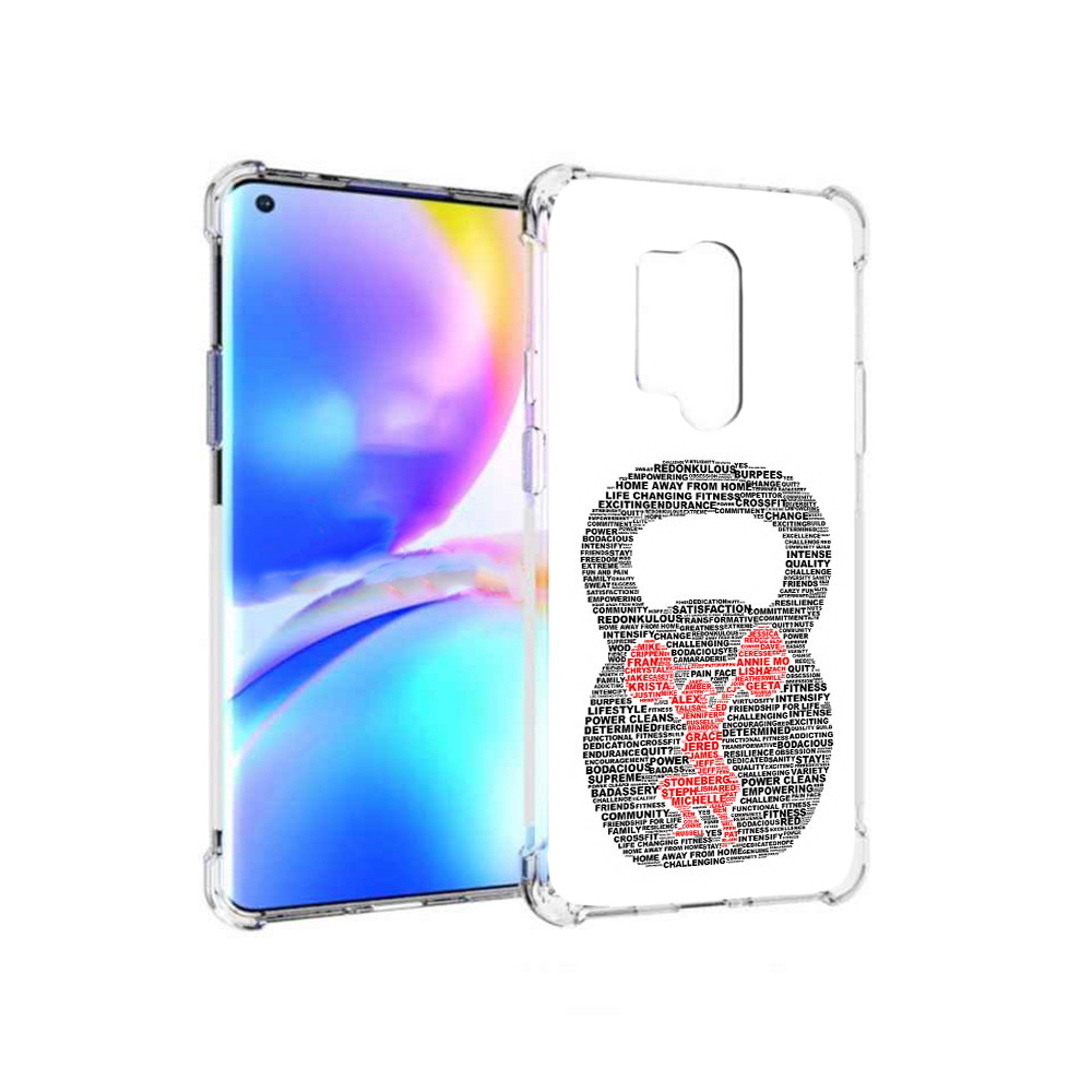 

Чехол MyPads Tocco для OnePlus 8 Pro бодибилдинг гиря из слов (PT148281.139.232), Прозрачный, Tocco