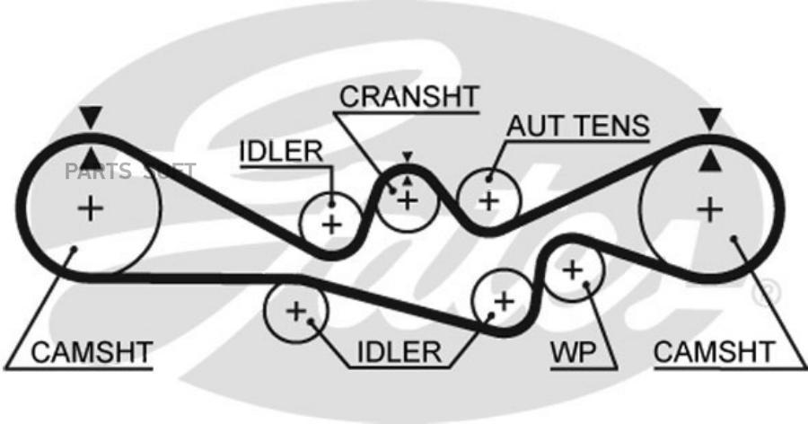 GATES Ремень ГРМ GATES 5241