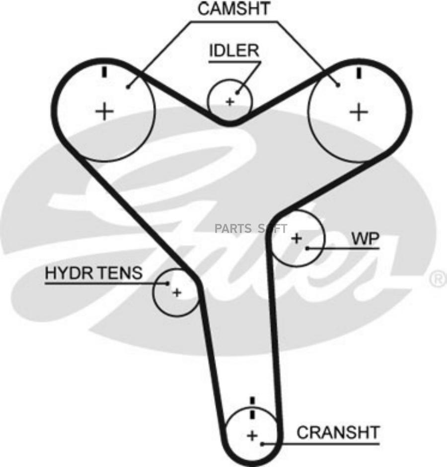 

GATES Ремень ГРМ GATES T271