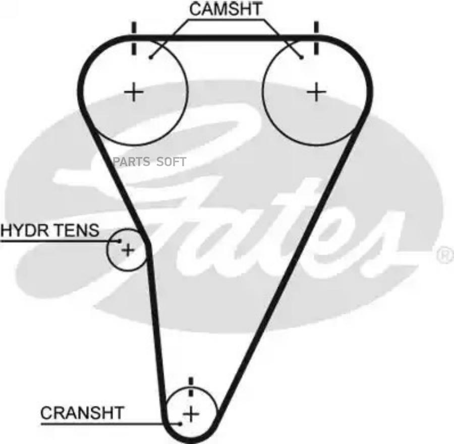 

GATES Ремень ГРМ GATES T215